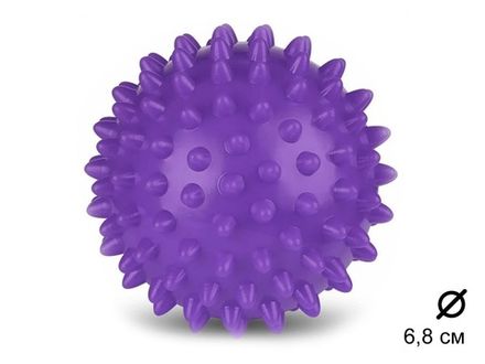 Мяч массажный A-V6.8  (фиолетовый)