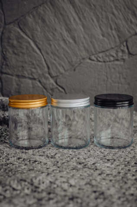 Прозрачные банки - 270 мл с крышками, 20 шт