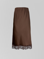Юбка TREND ICON 312 удлиненная на резинке с кружевом снизу