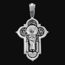 Крест с Богородицей.Задняя сторона.