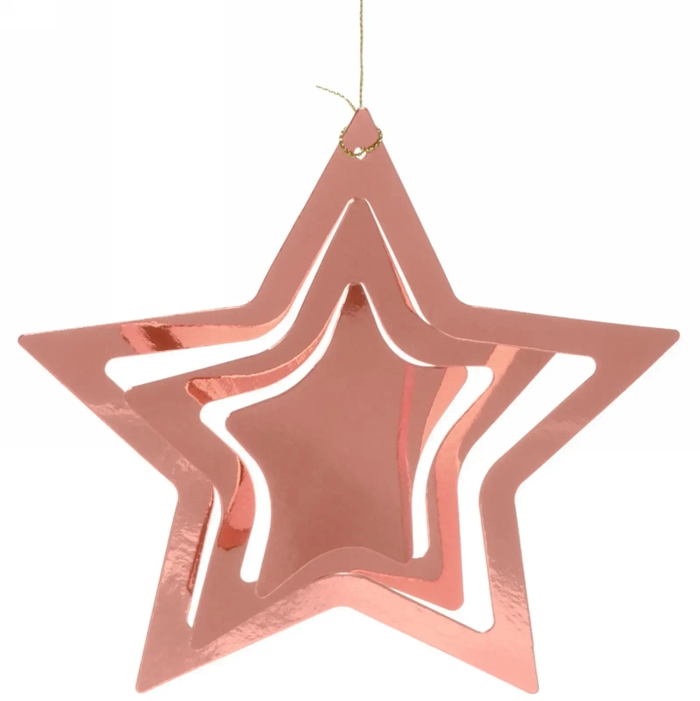 Подвесное украшение «Праздничная атмосфера» 19 см , (5 штук), шампань