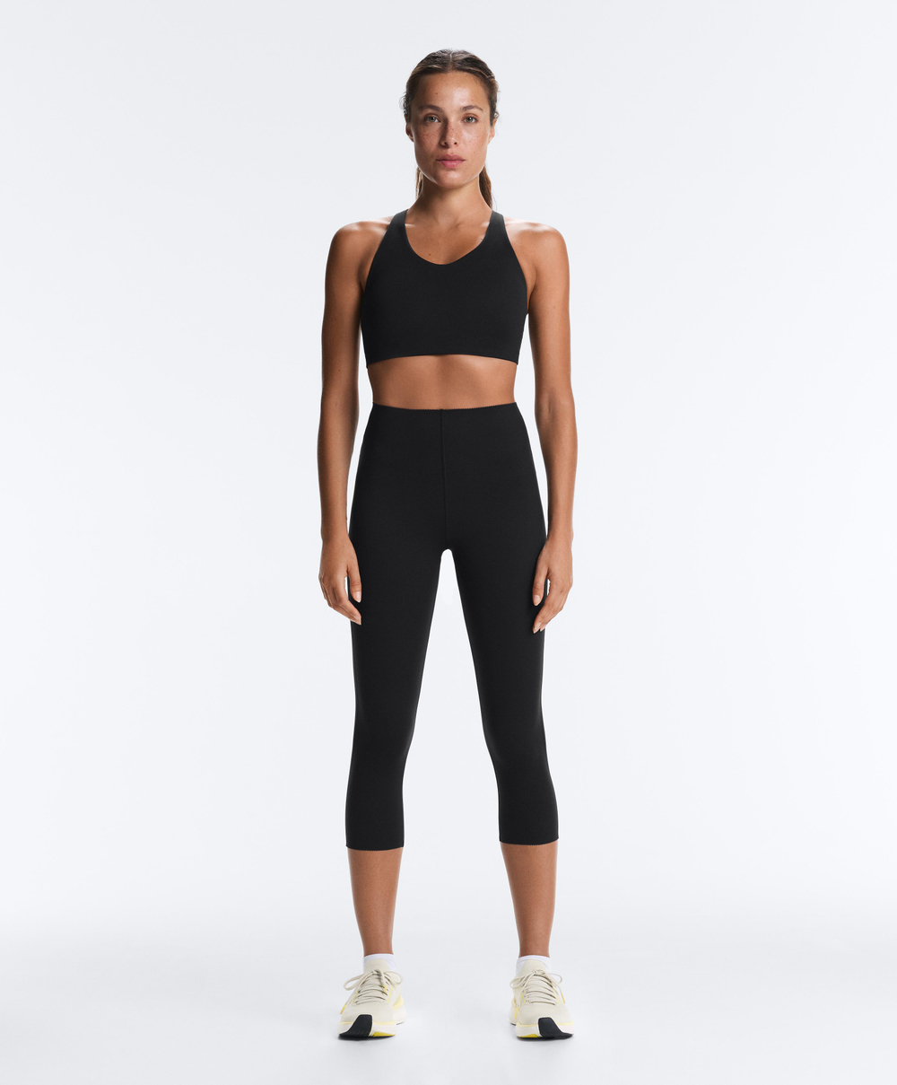 Oysho Кроп-топ Compressive, черный