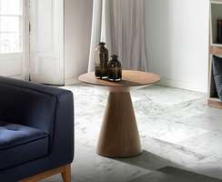 Журнальный столик Angel Cerda ET652, Ø60х55 см, орех