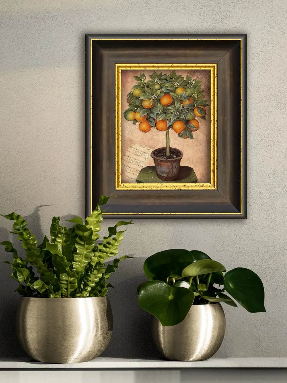 Картина настенная интерьерная в багетной раме 20*23 см