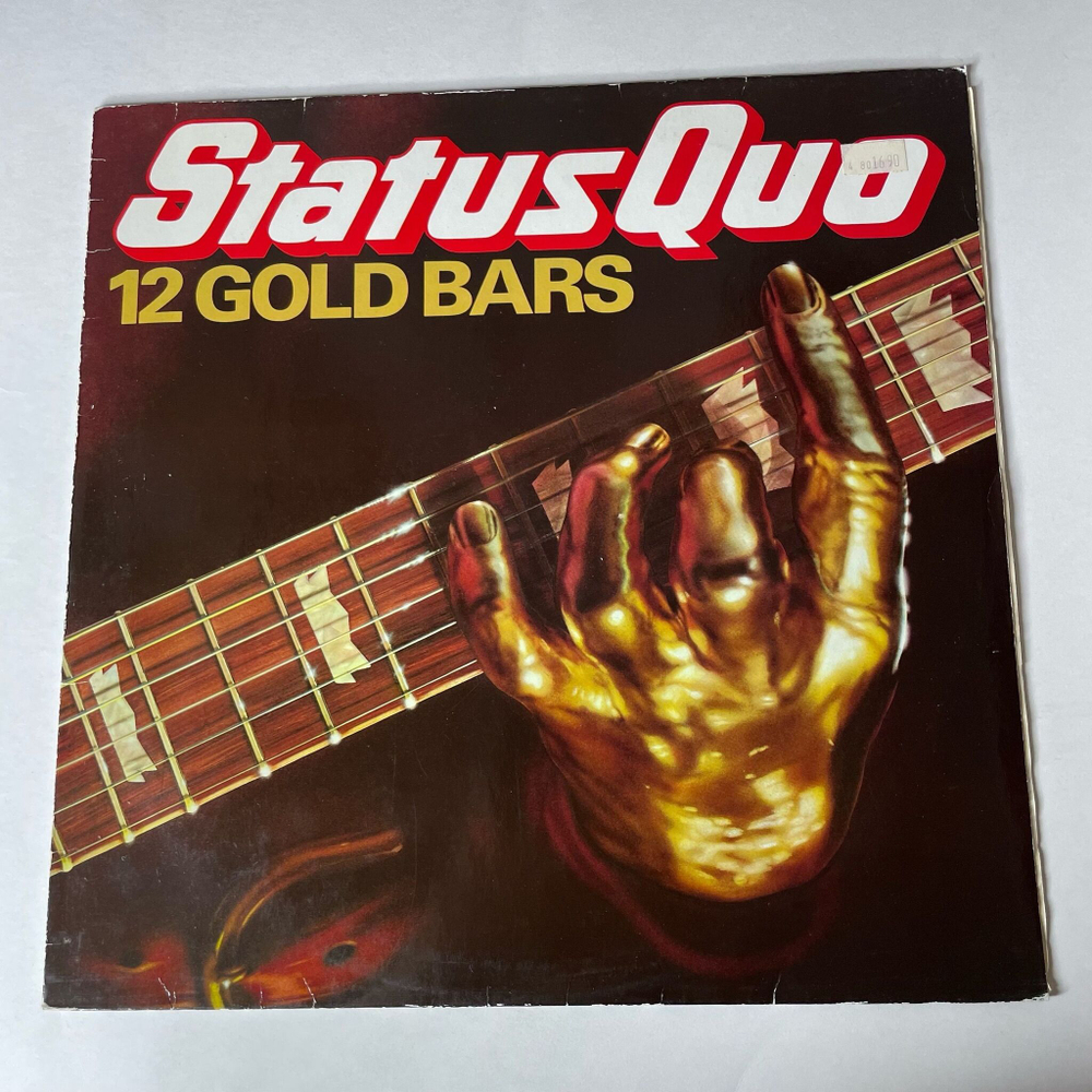 Винтажная виниловая пластинка LP Status Quo 12 Gold Bars (Germany 1980) Rockin' All Over The World