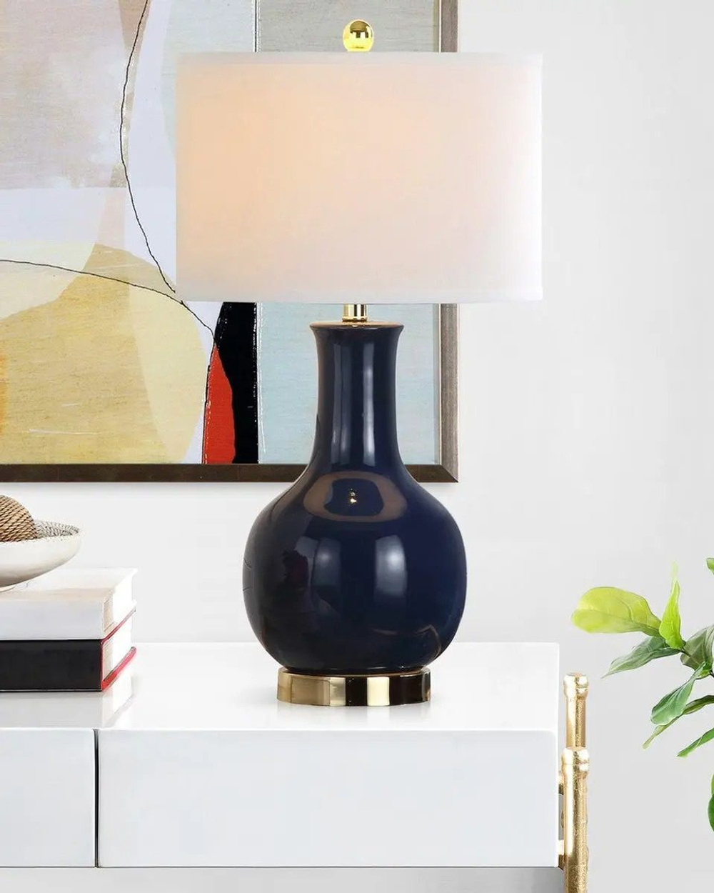 Синяя настольная лампа “Майло”