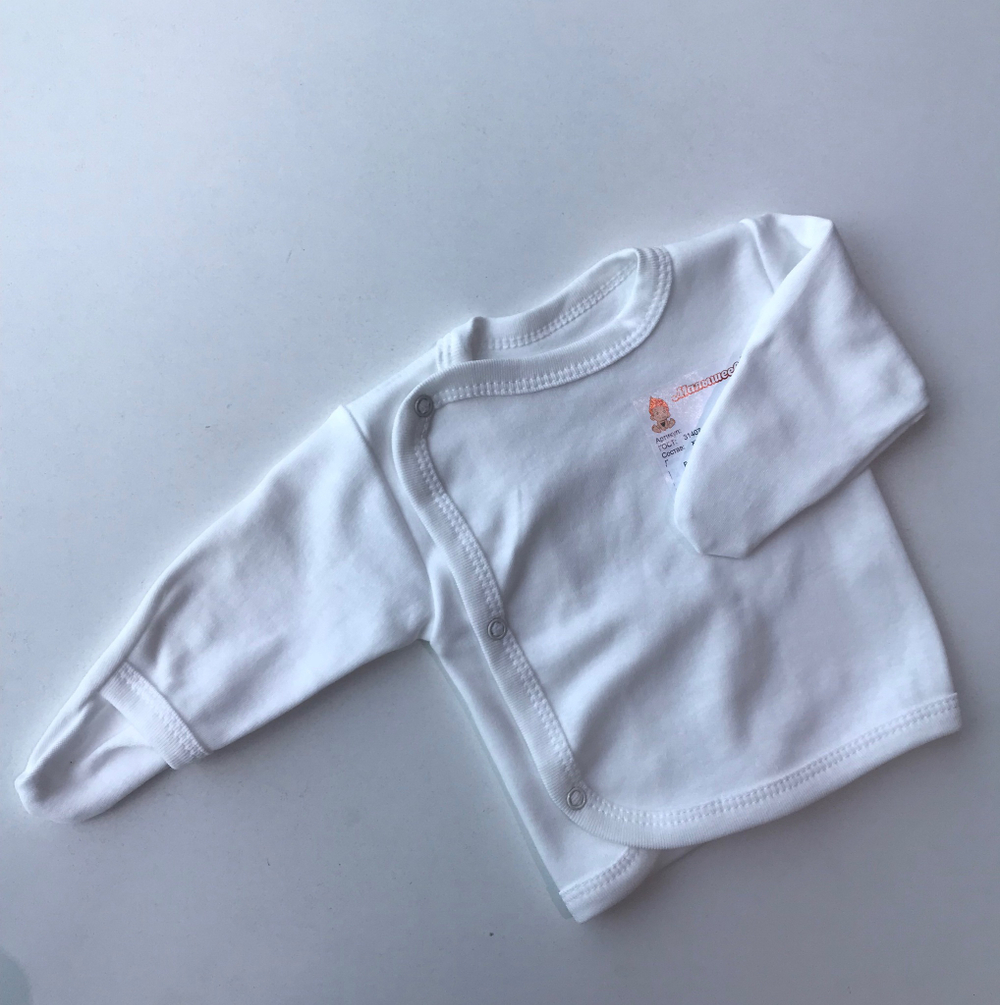 Распашонка Молочные 3 кнопки (Малышеево) Арт: 274 (Размер: 62)