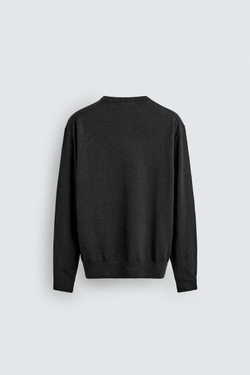 ZARA КАРДИГАН ИЗ СМЕСОВОЙ ШЕРСТИ, АНТРАЦИТОВО-СЕРЫЙ