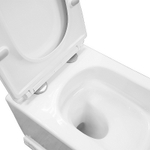 Унитаз подвесной Azario Armonia 340х480х360 безободковый, система смыва "Скрытое Торнадо", с быстросъемным сиденьем "Микролифт" (AZ-2403)