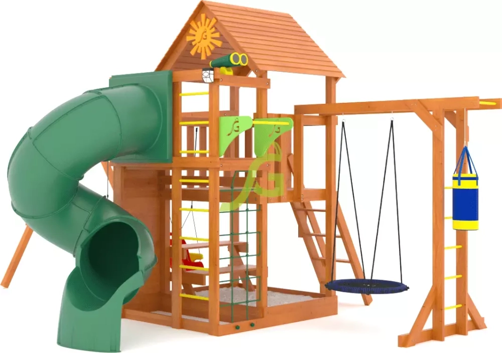 Детская площадка Крафт Pro 4 с трубой