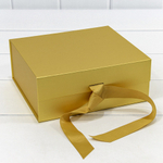 Коробка сборная 20х18х8 см на магнитах (Золотой)