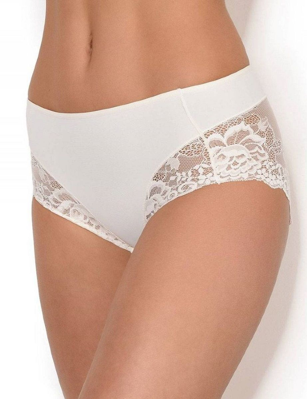 Трусы-слип с завышенной линией талии Greta (Размер: XL) (Цвет: белый)