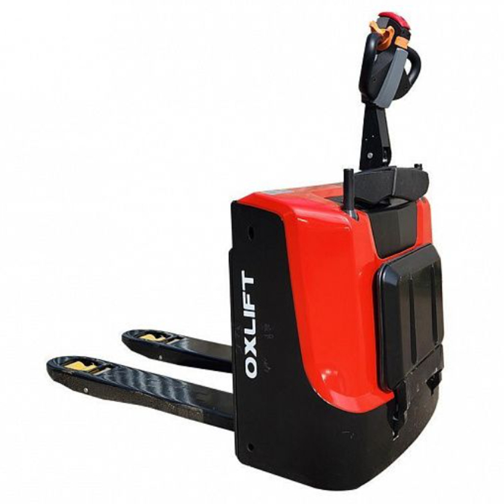Самоходная электрическая тележка OXLIFT TX20E (г/п 2,0 т, АкБ 4x12V/65Ah) с платформой для оператора