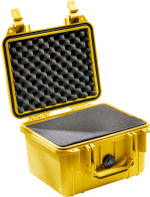 Защитный кейс Peli™ 1300 желтый с поропластом