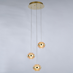 Подвесной светильник MD22030002-3A gold/champagne