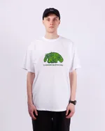 Футболка Anteater 525 Do Something Green Белая