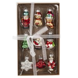 GAEM Набор из 9шт: Украшение новогоднее "Ассорти", 6в., L12,5 W22 H4 см, 6в.