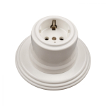 Рамка 1 постовая, керамика, цвет белый BF2-610-01