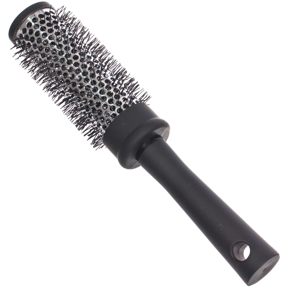 Расческа массажная брашинг «СЕКРЕТ ТВОЕЙ КРАСОТЫ», цвет черный, матовое покрытие, 3.5*22см