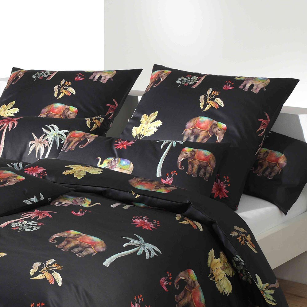 Наволочка 50x70 Elegante Delhi черная фото