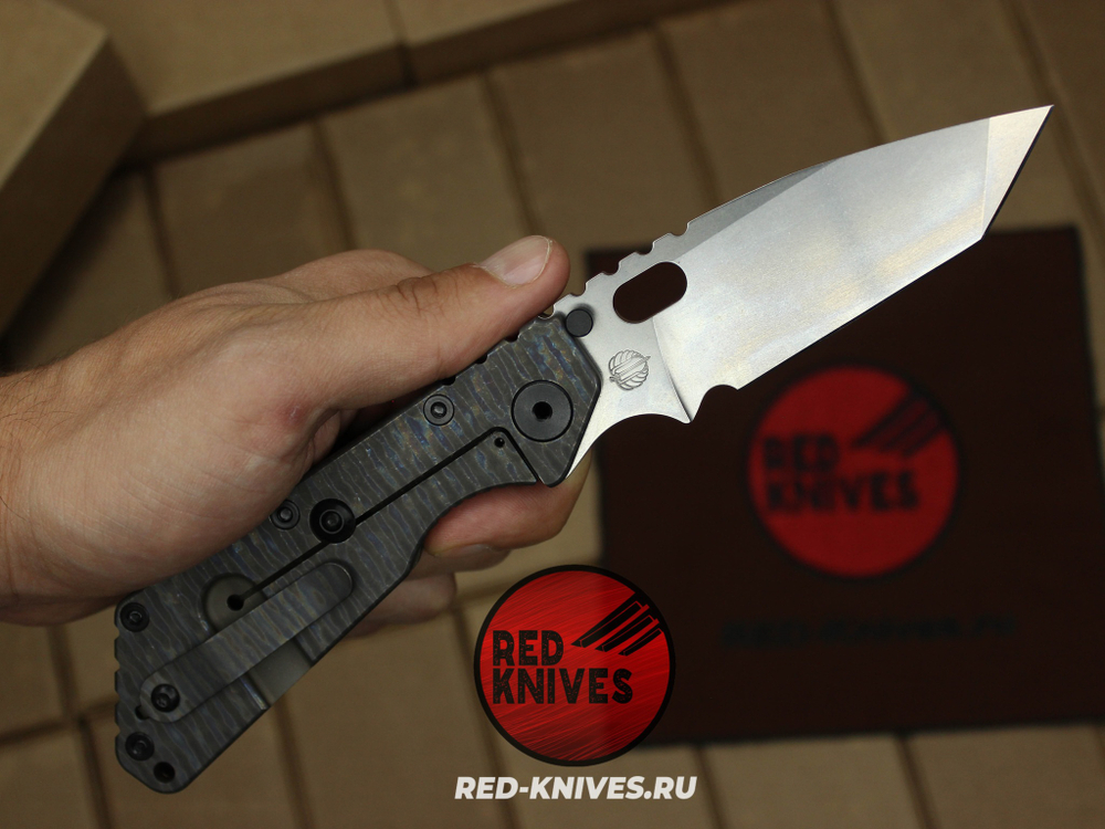 Нож Strider SMF Perfomace Tanto Flamed Skull - рукоять титан RK/Н6