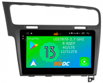 Магнитола для Volkswagen Golf 7 2012-2020 - Airoc 2K AU-3715G (рамка серая) на Android 13, TS20, 12/512Гб, SIM-слот