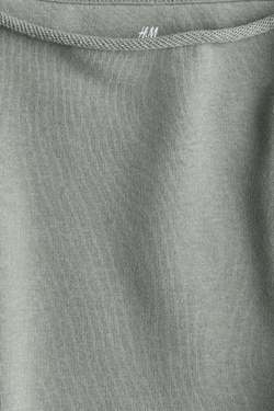 H&M Толстовка с воротником лодочкой, серый