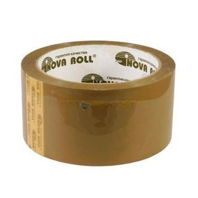 Лента клейкая (43 мкм) 48 мм х 66 м темная "NOVAROLL 204" арт. 0120-435X (6/36 шт.)