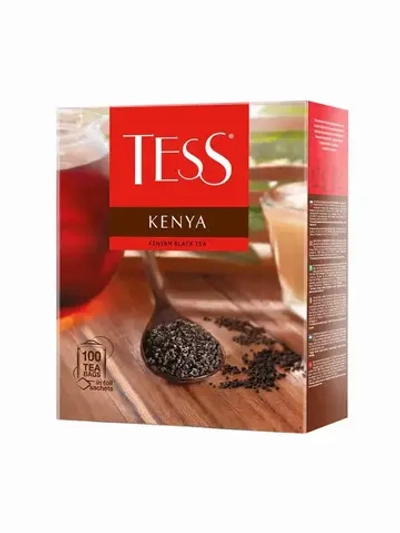 Черный кенийский чай Tess в пакетиках, 100 шт