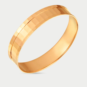 Кольцо из желтого золота 585 пробы без вставок для женщин (арт. л090119)