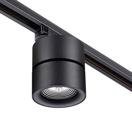 358785 PORT NT21 225 черный Светильник трековый однофазный трехжильный IP20 LED 25W 4000K 2200Лм 100-265V GRODA