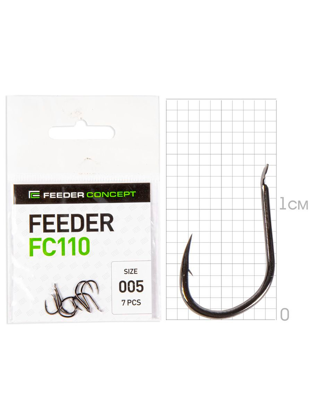 Крючки с поводком FC FEEDER серии FC106 70см, размер 006, 0,16мм (упк.10шт.)