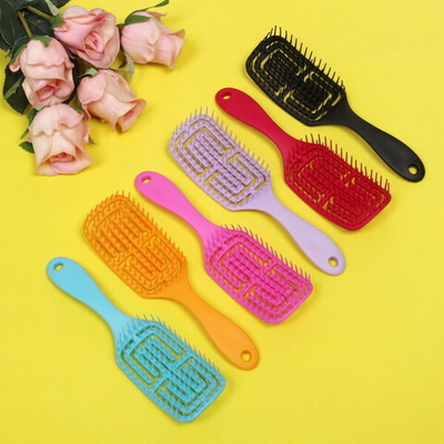 Расчёска массажная «Сosmo style», для бережного расчёсывания мокрых волос, микс 6 цветов, 20*5,5см