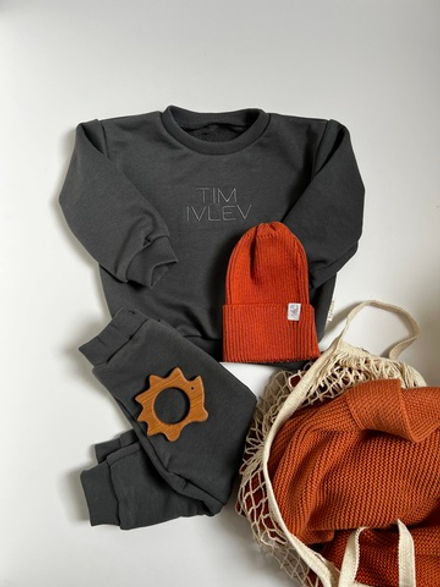 Свитшот oversized графит