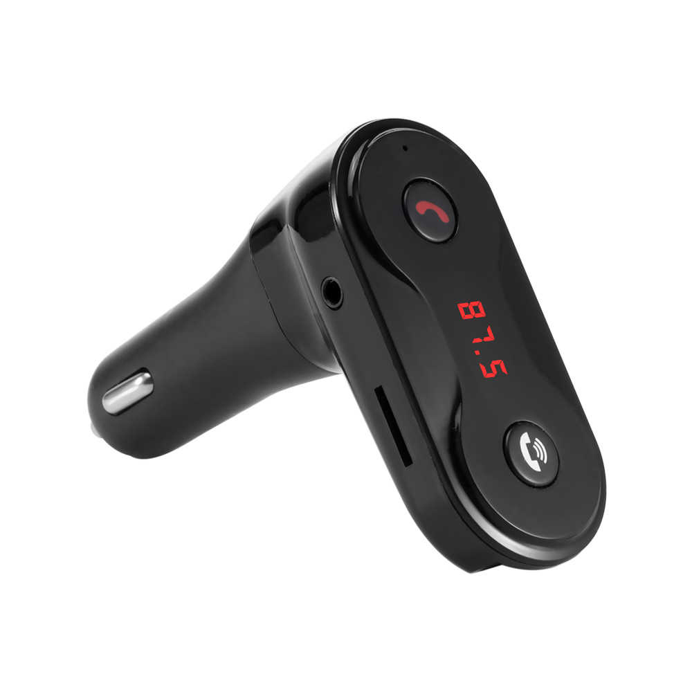 Автомобильный FM-трансмиттер CARC8 Bluetooth (черный)