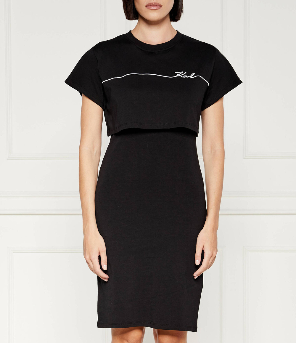 Платье Karl Lagerfeld - черный(245W1350)