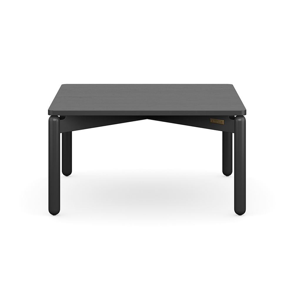 Столик кофейный saga, 75х75 см, темно-серый