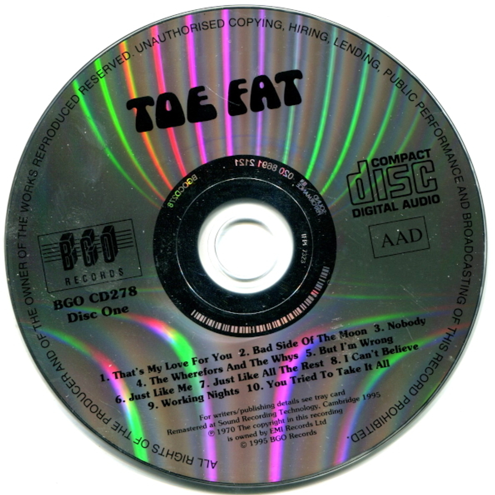 Toe Fat / Toe Fat I & II (2CD)