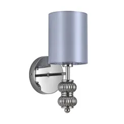 8338/1W MODERNI хром/серый, металл/стекло/текстиль Бра E14 40W 220V ILMIRA