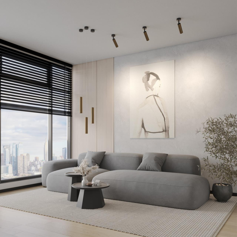 358987 OVER NT22 330 бронза светлая/черный Светильник светодиодный накладной IP20 LED 4000K 15W 220V ALBA