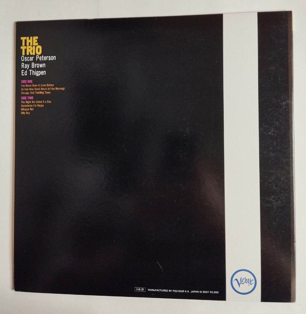 Винтажная виниловая пластинка LP The Oscar Peterson Trio Live From Chicago (Japan 1985) (Obi)