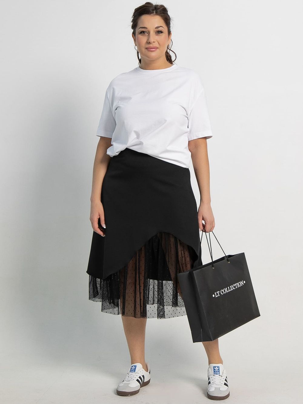 Юбка Виттория (черная) Ю15110-3М LT Collection