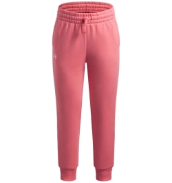 Брюки для девочки Under Armour Rival Fleece - bittersweet pink/white