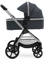 Коляска Agex Life 3 в 1 хромированная рама с автокреслом i-Team ATG080 Grey ALM606 Midnight Grey (Темно-серый)