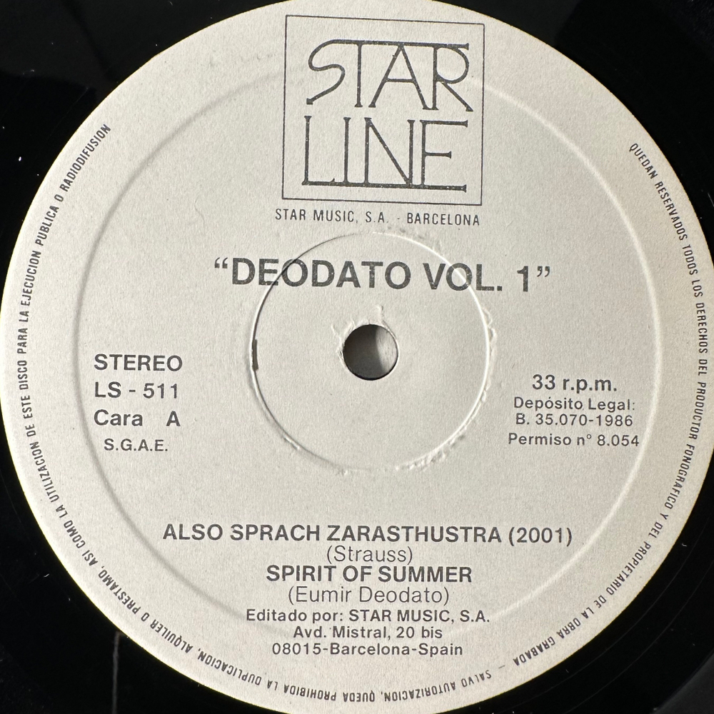 Deodato - 2001 Also Sprach Zarathustra 2LP (Европа 1986г.)
