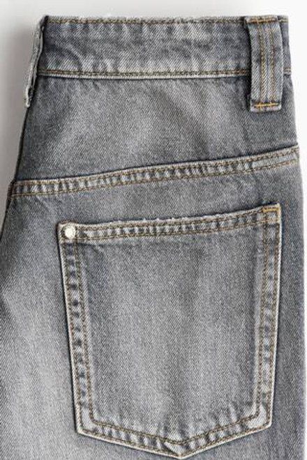 H&M Джинсы Baggy Fit, серый