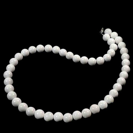 Бусы "Келли" кварцит белый асс.