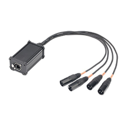 DMX кабель переходник, 4хXLR(3p)male - RJ-45, Soundking