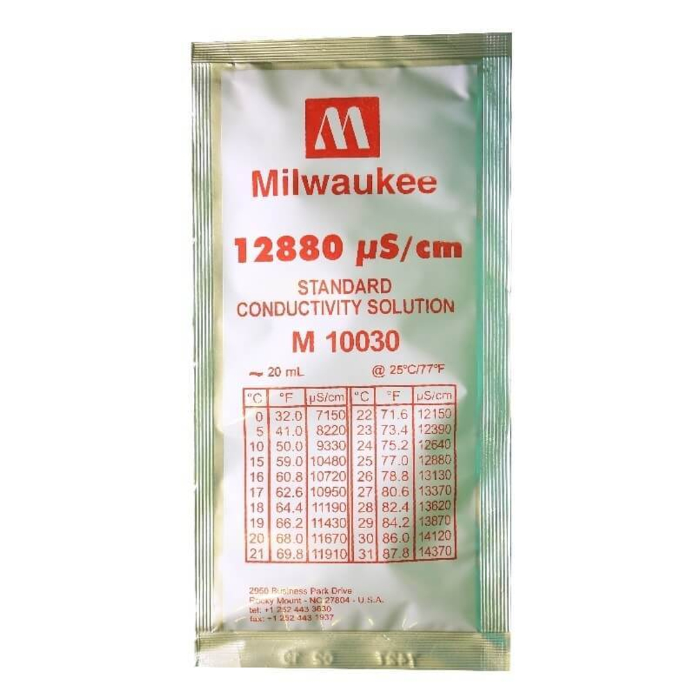12880 µS/cm Conductivity Calibration Solution Milwaukee 20 мл