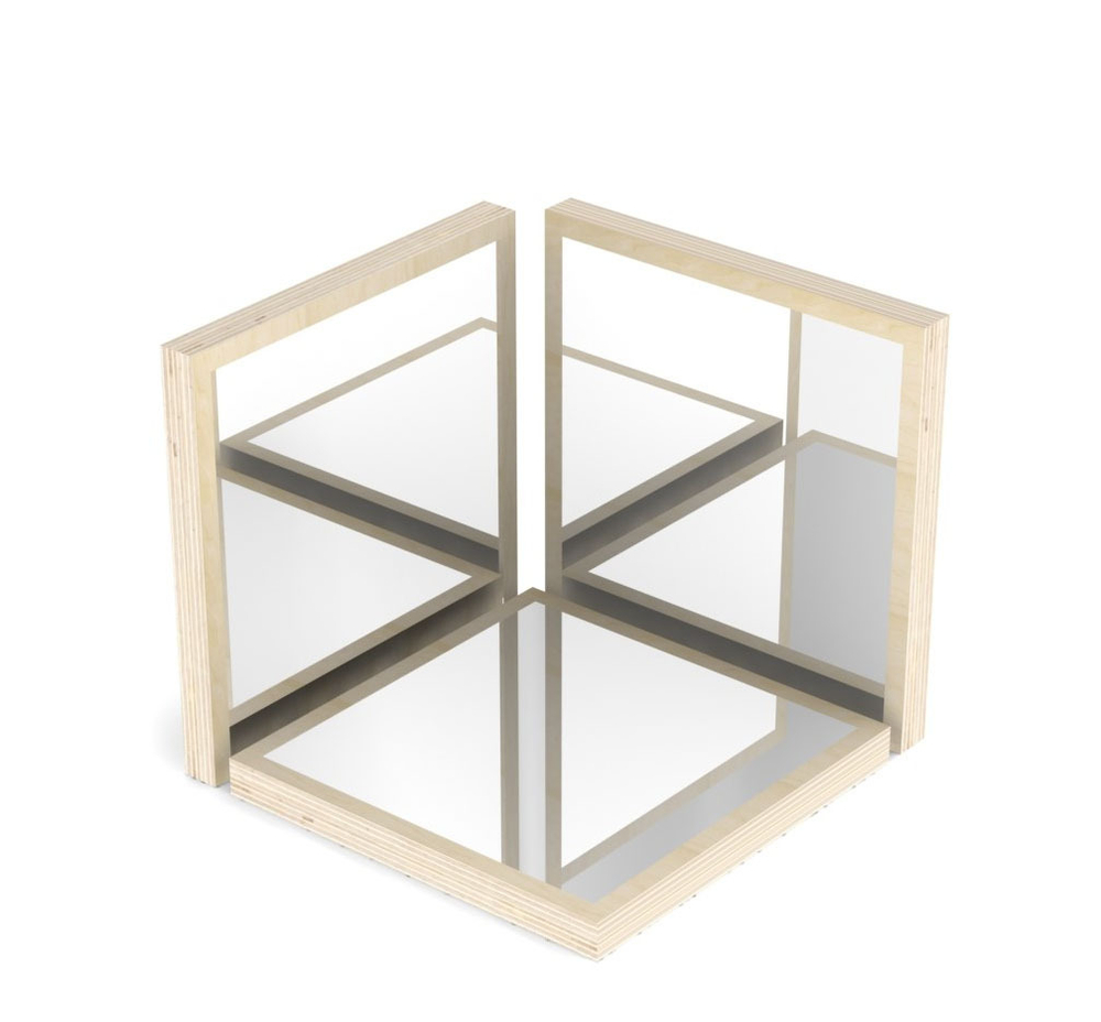 Зеркальные панели Учёный кот